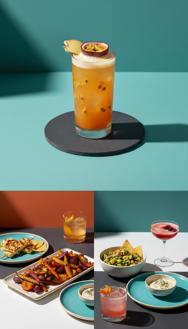 Passionfruit ginger craft cocktail shaken fresh