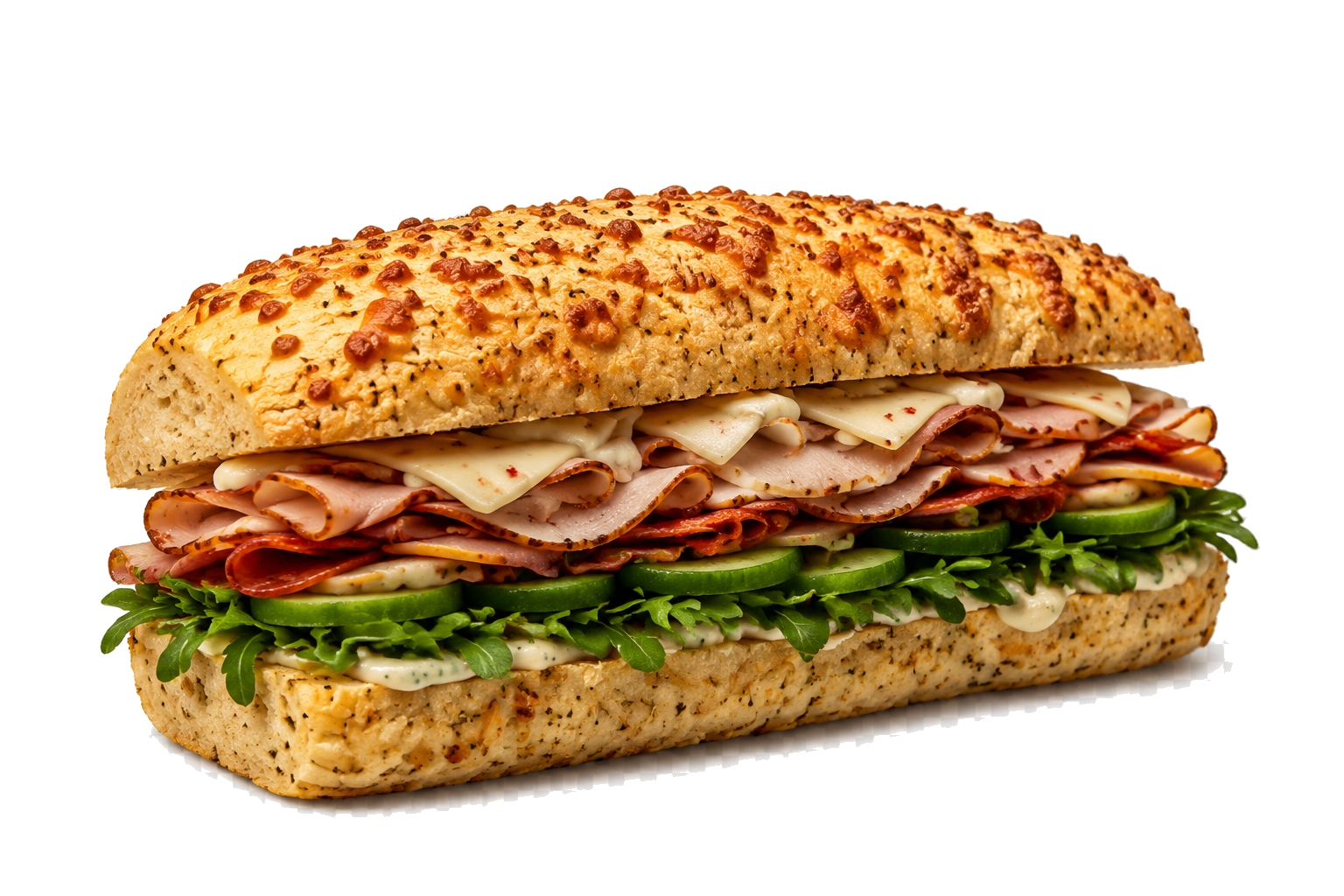 The Smoke House signature halal sandwich